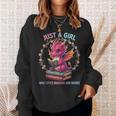 Just A Girl Who Loves Dragons And Books Reading Bookworm Sweatshirt Gifts for Her