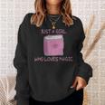 Just a Girl Who Loves Magic Spells Book Sweatshirt Gifts for Her Just a Girl Who Loves Magic Spells Book Sweatshirt Gifts for Her