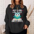 Just A Girl Who Loves Owls And Books Cute Bookworm Sweatshirt Gifts for Her Just A Girl Who Loves Owls And Books Cute Bookworm Sweatshirt Gifts for Her