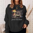 Just One More Chapter Bookish Raccoon Reading Book Reader Sweatshirt Gifts for Her Just One More Chapter Bookish Raccoon Reading Book Reader Sweatshirt Gifts for Her
