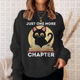 Just One More Chapter Cute Cat Reading Book For Reader Men Women Kids Sweatshirt Gifts for Her