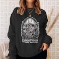 Just One More Chapter Gothic Skeleton Reading Occult Book Sweatshirt Gifts for Her
