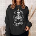 Just One More Chapter Skeleton Reader Halloween Book Lover Sweatshirt Gifts for Her Just One More Chapter Skeleton Reader Halloween Book Lover Sweatshirt Gifts for Her