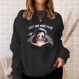 Just One More Page Panda Astronaut Space Suite Book Reading Sweatshirt Gifts for Her
