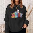 Kawaii Cat Book Ends Library Decor Librarian Sweatshirt Gifts for Her Kawaii Cat Book Ends Library Decor Librarian Sweatshirt Gifts for Her