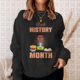 Kids Boy Reading Book History Month BLM Melanin Pride Kids Sweatshirt Gifts for Her