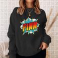 Kids Boys Finn Name Comic Book Superhero Sweatshirt Gifts for Her