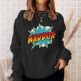 Kids Boys Maddox Name Comic Book Superhero Sweatshirt Gifts for Her