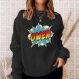 Kids Boys Owen Comic Book Superhero Name Sweatshirt Gifts for Her