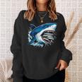 Kids Shark With School Books Back To School Shark Lovers Sweatshirt Gifts for Her Kids Shark With School Books Back To School Shark Lovers Sweatshirt Gifts for Her