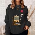 Kittens Cats Tea Books And Balloon Sweatshirt Gifts for Her Kittens Cats Tea Books And Balloon Sweatshirt Gifts for Her