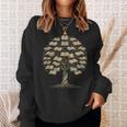 Knowledge Growth Tree Bibliophile Book Lover Library Art Sweatshirt Gifts for Her