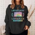 Legendary Librarian Established 1963 Library Book Birthday Sweatshirt Gifts for Her