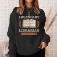 Legendary Librarian Established 1968 Library Book Birthday Sweatshirt Gifts for Her