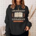 Legendary Librarian Established 1972 Library Book Birthday Sweatshirt Gifts for Her