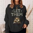 Let Them Book Reading Books Bookworm Bibliophile Sweatshirt Gifts for Her Let Them Book Reading Books Bookworm Bibliophile Sweatshirt Gifts for Her