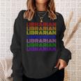 LGBTQ Pride Librarian Library Worker Reading Books Book Fan Sweatshirt Gifts for Her LGBTQ Pride Librarian Library Worker Reading Books Book Fan Sweatshirt Gifts for Her