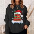 Librarian Book Santa Hat Reader Snow Pajamas Christmas Sweatshirt Gifts for Her