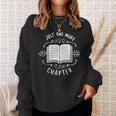 Librarian Just One More Chapter Bookish Cute Book Reading Sweatshirt Gifts for Her Librarian Just One More Chapter Bookish Cute Book Reading Sweatshirt Gifts for Her
