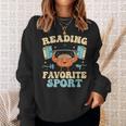 Librarian Reading Is My Favorite Sport Book Lover Sweatshirt Gifts for Her