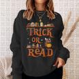 Librarian Trick Or Read Library Event Halloween Book Lovers Sweatshirt Gifts for Her Librarian Trick Or Read Library Event Halloween Book Lovers Sweatshirt Gifts for Her