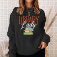 Library Lady Bookworm Books Book Lover School Librarian Sweatshirt Gifts for Her Library Lady Bookworm Books Book Lover School Librarian Sweatshirt Gifts for Her