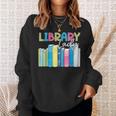Library Lady Librarian Book Lover Sweatshirt Gifts for Her