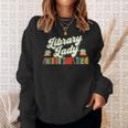 Library Lady School Librarian Cataloger Books Book Lover Sweatshirt Gifts for Her Library Lady School Librarian Cataloger Books Book Lover Sweatshirt Gifts for Her