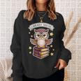 Library Squad Book Owl Wisdom Nerd Librarian Club Sweatshirt Gifts for Her