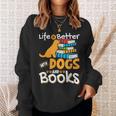 Life Is Better With Dogs And Books Bookworm Reader Reading Sweatshirt Gifts for Her Life Is Better With Dogs And Books Bookworm Reader Reading Sweatshirt Gifts for Her