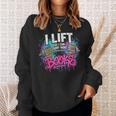 I Lift So I Can Carry More Books Reader Librarian Sweatshirt Gifts for Her