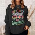 Most Likely To Read Books All Summer Break Beach Readers Sweatshirt Gifts for Her Most Likely To Read Books All Summer Break Beach Readers Sweatshirt Gifts for Her