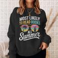 Most Likely To Read Books All Summer Reading Sweatshirt Gifts for Her Most Likely To Read Books All Summer Reading Sweatshirt Gifts for Her