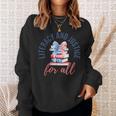 Literacy And Justice For All Book Coquette Bookworm 4th July Sweatshirt Gifts for Her Literacy And Justice For All Book Coquette Bookworm 4th July Sweatshirt Gifts for Her