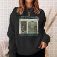 I Live In Two Worlds One Is A World Of Books Sweatshirt Gifts for Her