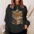 A Lively-Creative Gold Fantasy-Dragon On Story-Books Sweatshirt Gifts for Her A Lively-Creative Gold Fantasy-Dragon On Story-Books Sweatshirt Gifts for Her