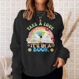Take A Look Its In Book Books Lover Librarian Bookworm Sweatshirt Gifts for Her