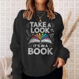 Take A Look Its In A Book Chalkboard Team Bookworm Librarian Sweatshirt Gifts for Her Take A Look Its In A Book Chalkboard Team Bookworm Librarian Sweatshirt Gifts for Her