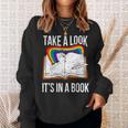 Take A Look It's In A Book Rainbow Bookworm And Book Lover Sweatshirt Gifts for Her Take A Look It's In A Book Rainbow Bookworm And Book Lover Sweatshirt Gifts for Her
