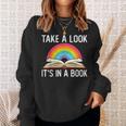 Take A Look Its In A Book Rainbow Reading Bookworm Book Sweatshirt Gifts for Her Take A Look Its In A Book Rainbow Reading Bookworm Book Sweatshirt Gifts for Her