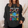 Take A Look It's In A Book Reading Vintage Retro Rainbow Sweatshirt Gifts for Her Take A Look It's In A Book Reading Vintage Retro Rainbow Sweatshirt Gifts for Her