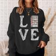 Love Books Book Stack Nerd Literary Readers Distressed Sweatshirt Gifts for Her Love Books Book Stack Nerd Literary Readers Distressed Sweatshirt Gifts for Her