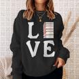 Love Books Stack Literature Reading Themed Pictograph Sweatshirt Gifts for Her Love Books Stack Literature Reading Themed Pictograph Sweatshirt Gifts for Her