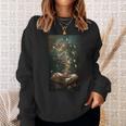 Magical Book Floral Coffee Books Nature Fantasy Sweatshirt Gifts for Her