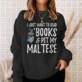 Maltese Avid Book Reader Dog Mom For Men Women Sweatshirt Gifts for Her Maltese Avid Book Reader Dog Mom For Men Women Sweatshirt Gifts for Her