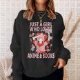 Manga Anime Stuff Just A Girl Who Loves Anime And Books Sweatshirt Gifts for Her