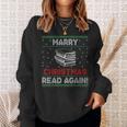 Marry Chistmas Read Again Book Lover Xmas Reader Sweatshirt Gifts for Her Marry Chistmas Read Again Book Lover Xmas Reader Sweatshirt Gifts for Her