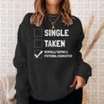 Mentally Dating A Fictional Character Book Lover Sweatshirt Gifts for Her Mentally Dating A Fictional Character Book Lover Sweatshirt Gifts for Her