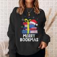 Merry Bookmas Christmas Bookworm Xmas Book Lover Reading Sweatshirt Gifts for Her