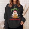 Merry Christmas Book Reading Santa Claus Xmas Book Reader Sweatshirt Gifts for Her